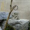 Чебрець Підвіс для ключів з сушеною рослиною Гербарій Pressed flower Dried flower Keychain Stained glass keychain Гребля Hreblia
